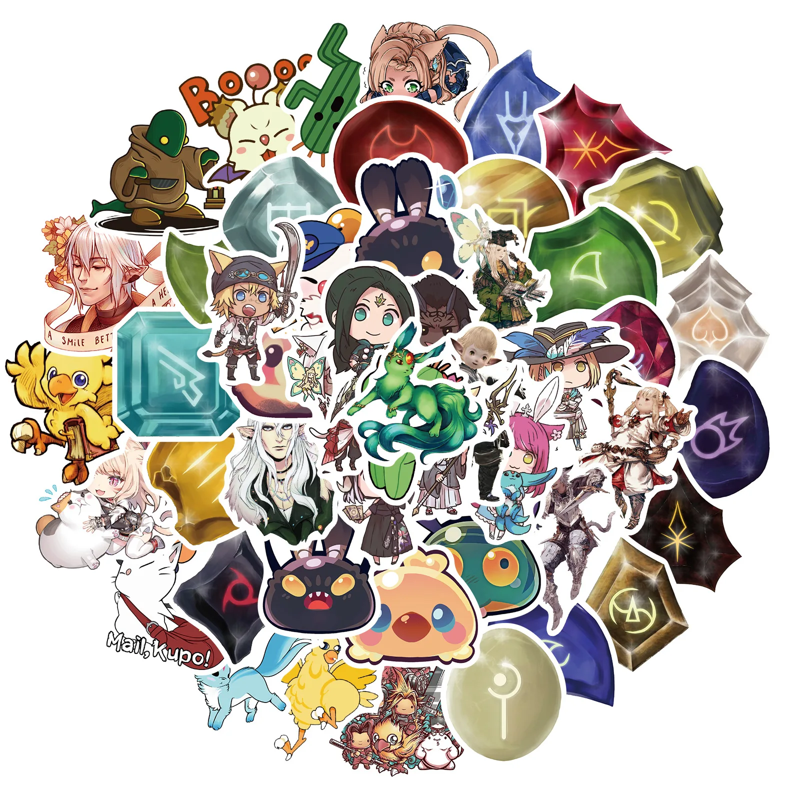 

10/50pcs Game Final Fantasy Graffiti Stickers Sticker for Kids Toys Kpop Packs Laptop Children Anime Aesthetic Diary Kawaii Pack