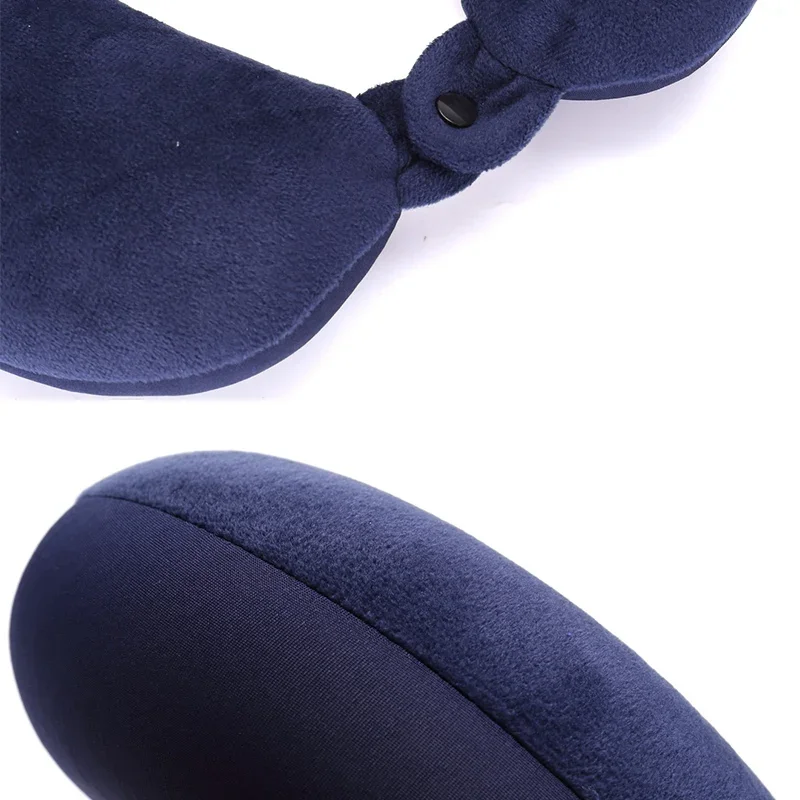 Nanoparticles U Shaped Travel Pillow Neck Support Headrest Microbeads Filling Colorful Soft Cushion Flight for AirPlane Car 5