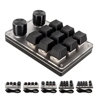 Macro Keyboard Red Switch Macro Keyboard Plug and Play Ergonomic Customized Knobs USB Mini Keypad for Desktop PC USB Mini Keypad 4