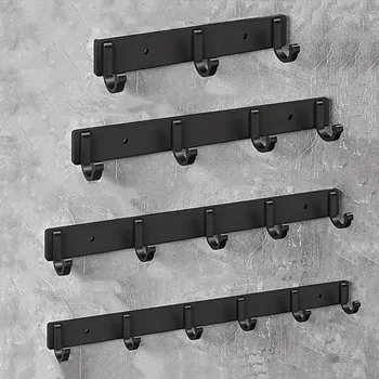 1 Piece Kitchen Facilities Black Aluminum Wall Hook-Perfect For Placing Spatulas And Kitchen Supplies In The Kitchen 1