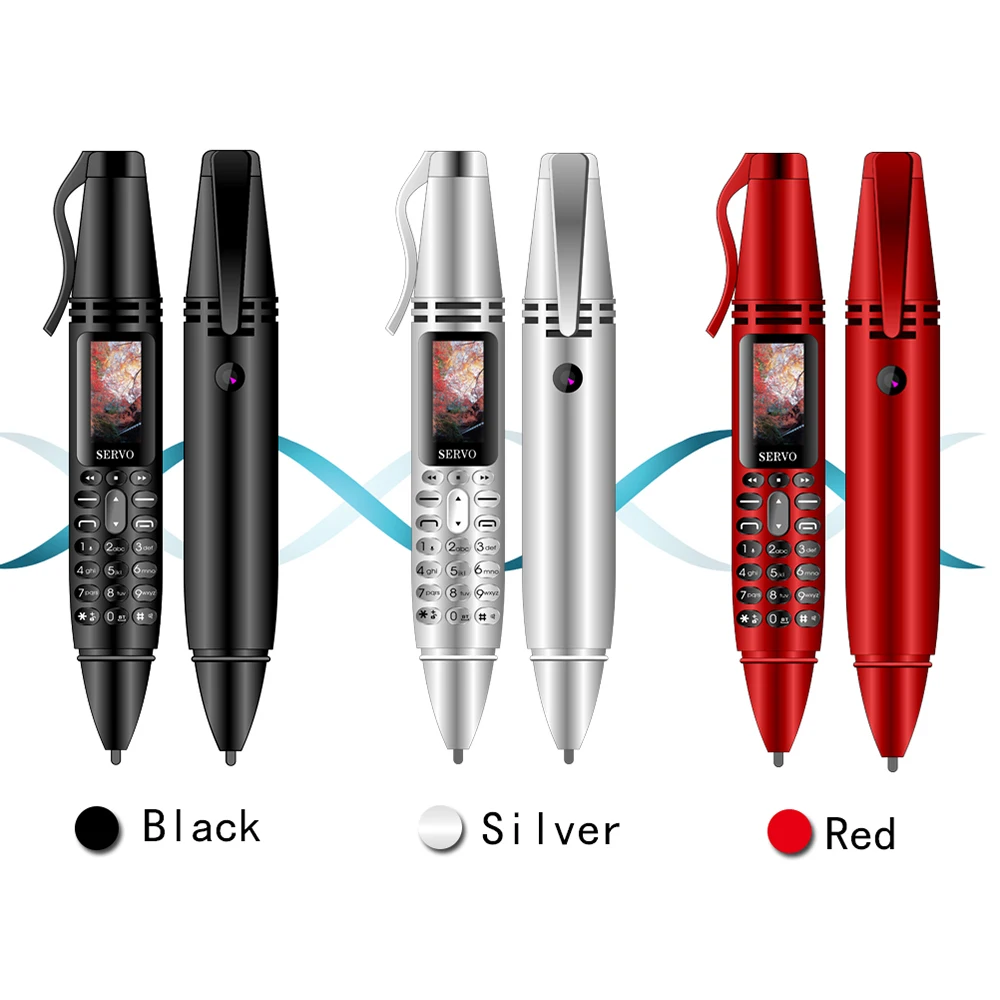 

Creative Pen Mini 0.96 Inch Screen Cell Phone Personalized Bluetooth Dialer Camera Flashlight Cell Phone With Voice Recorder