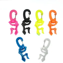 2PCS Scuba Diving Regulator Double BCD Hose Holder with Clip Buckle Hook for Free Diving Snorkeling Octopus Retainer