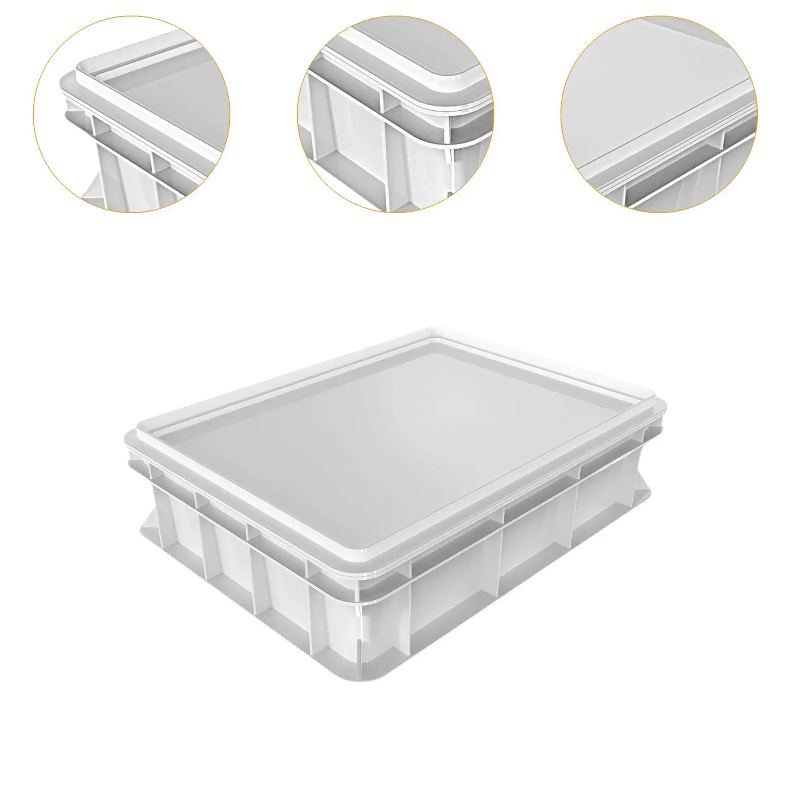 Dough Proofing Box Multipurpose Baking Tool with Lid Pizza Dough Containers for Household Restaurant Refrigerator Pies Bread