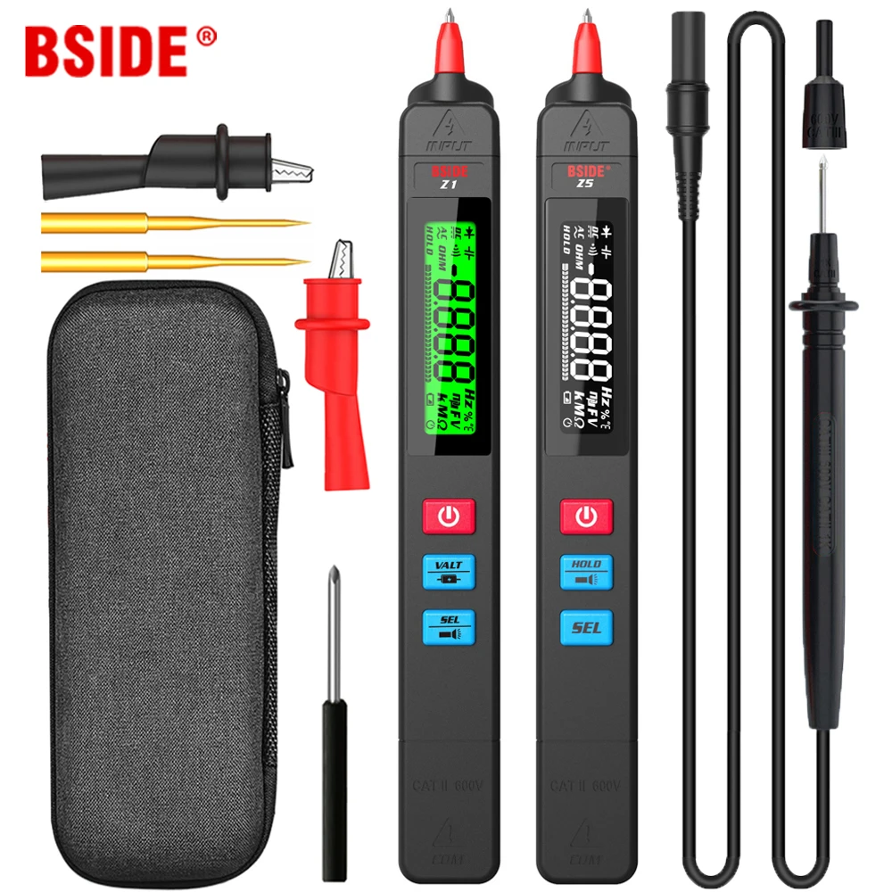 Digitalmultimeter Smart Autoranging 6000 DC AC Spannung Kapazität Ohm NCV Hz Diode Kontinuität Live-Draht Stift Tester Meter
