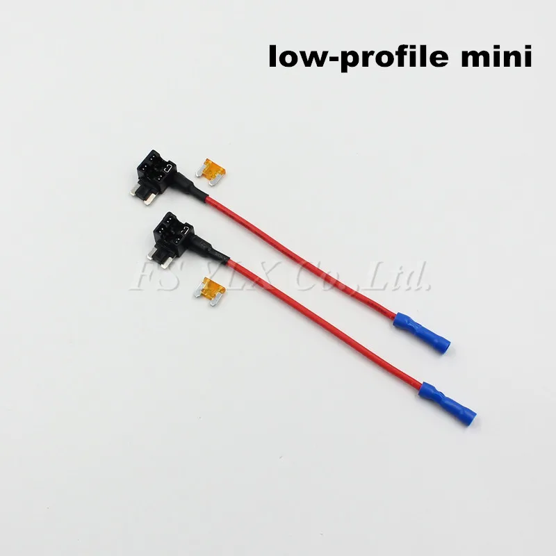 2xAdd A Circuit standard/mini/low-profile mini/micro fuse boxes holder piggy back fuses tap dual circuit adapter holder car fuse