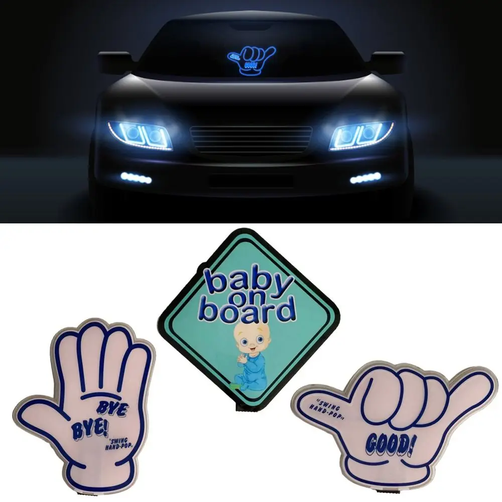 

Auto Electric Various Styles Decoration Sticker Car Decals Windshield Sticker Safety Signs LED Car Sticker