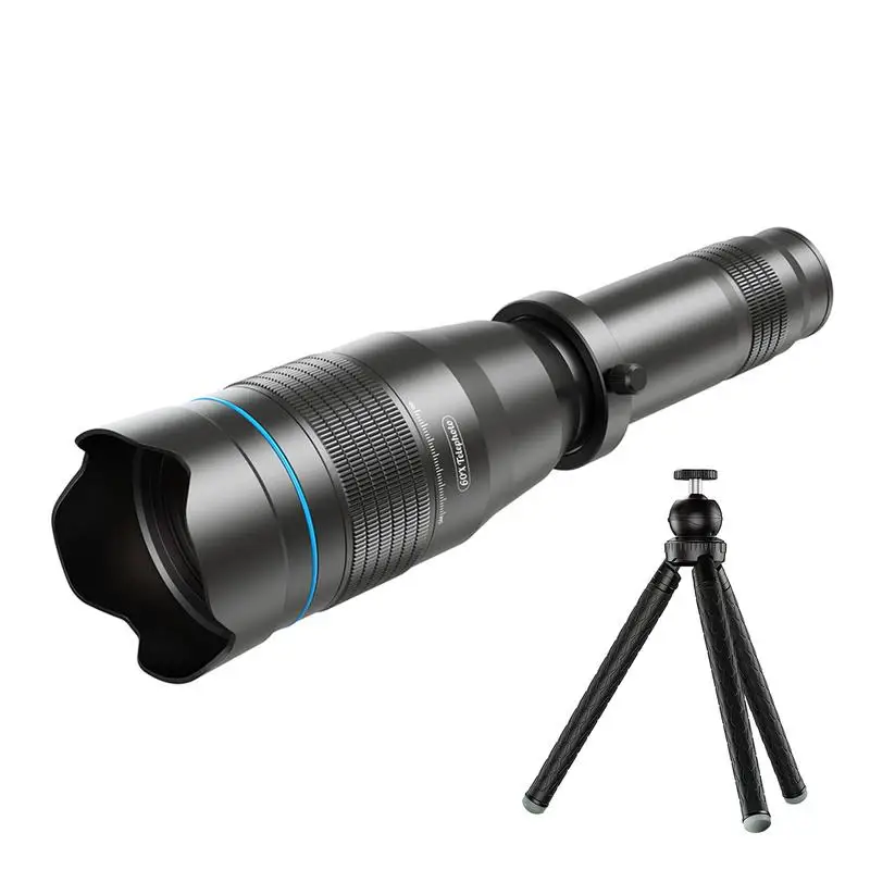

60X Telescope Monocular Monocular Binoculars Pocket Telescope With Tripod For Camping Hiking Monocular Kid New Year Gifts