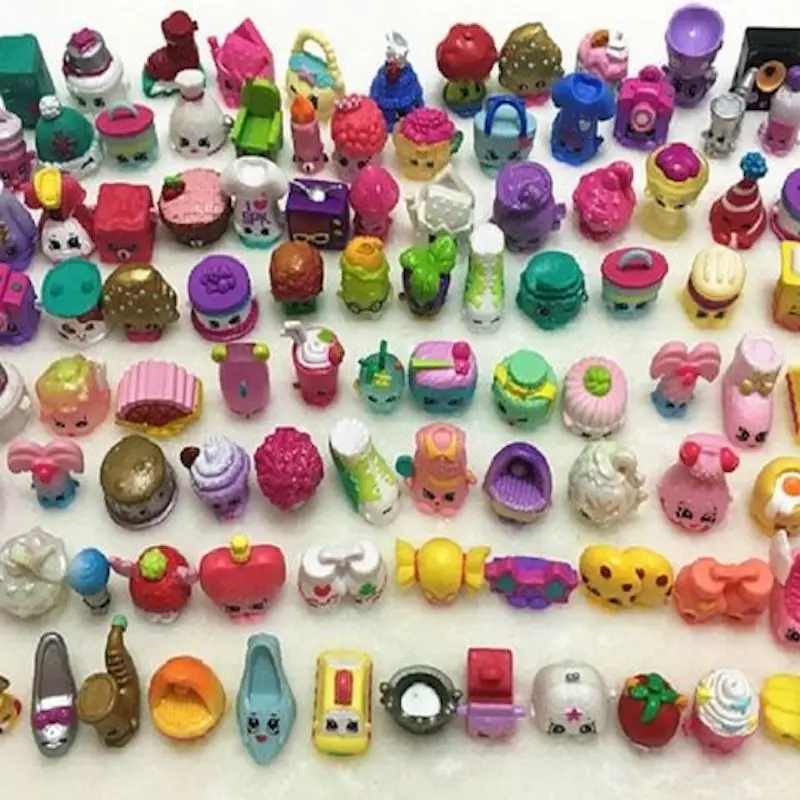 20-100pcs/set Miniature Shopping Fruit Dolls Action Shopkin Figures For