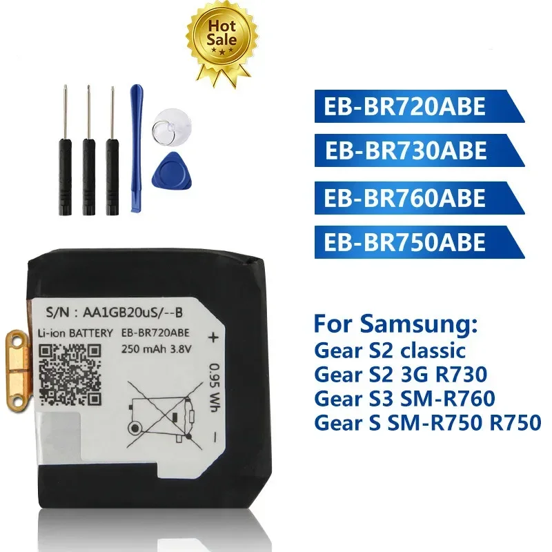 Batteria Di Ricambio Eb-Br720Abe Per Samsung Gear S2 Classic R732 Gear S2 3G R730 S3 Sm-R760 Sm-R770 Gear S Sm-R750