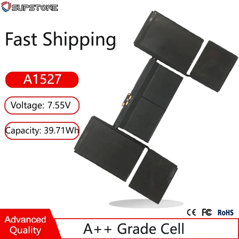 Аккумулятор A1527 A1705 для ноутбуков Apple Macbook Pro 12 дюймов, A1534 (2015-2017 года) MF865,EMC 3099,EMC2746 MJY42LL/A MLHE2LL/A MNYG2LL/A
