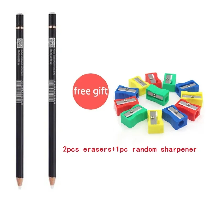 6PCS Artist Eraser Pencils Sketch Pencil Eraser Drawing Pen-Style Erasers  Ideal for Artist Beginners Home School Office