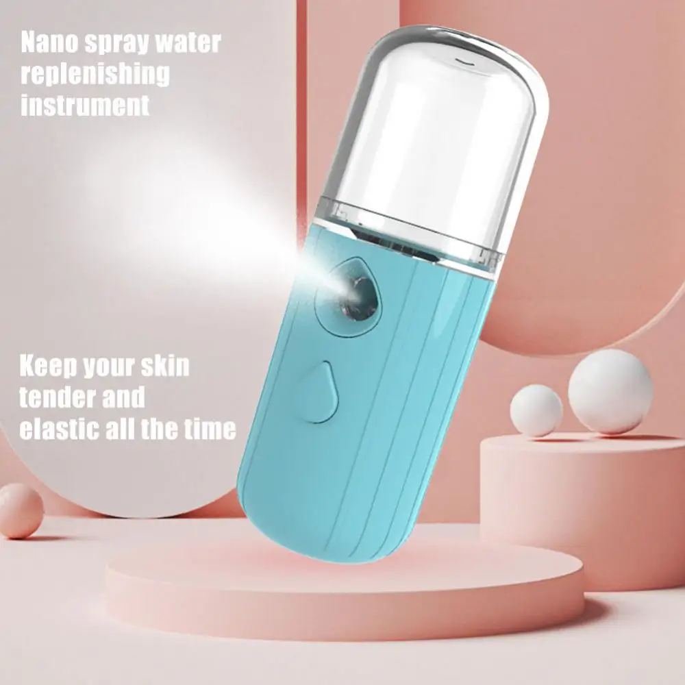 

Air Humidifier 30ml Mini Nano Mist Sprayer Facial Steamer USB Rechargeable Face Moisturizing Nebulizer Beauty Skin Care Tools