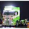 6*6 1/14 Scale RC Tractor Truck Metal Car 3-speed Model with Light Sound Smoking Painted Assembled Remote Control Customized Toy 2