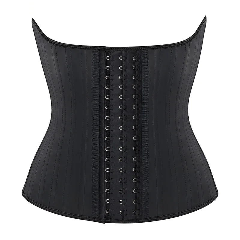 

25 Steel Boned Women's Latex Underbust Corsets Sport Girdle Waist Trainer Hourglass Body Shaper Long Torso Cincher Weight Loss