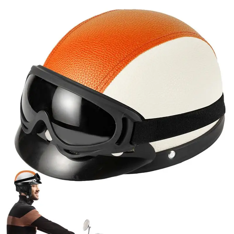 

Motorcycle Helmets Retro Adult Bike Helmets Quick Release Buckle Approved Cycling Motocross Suits Men Women