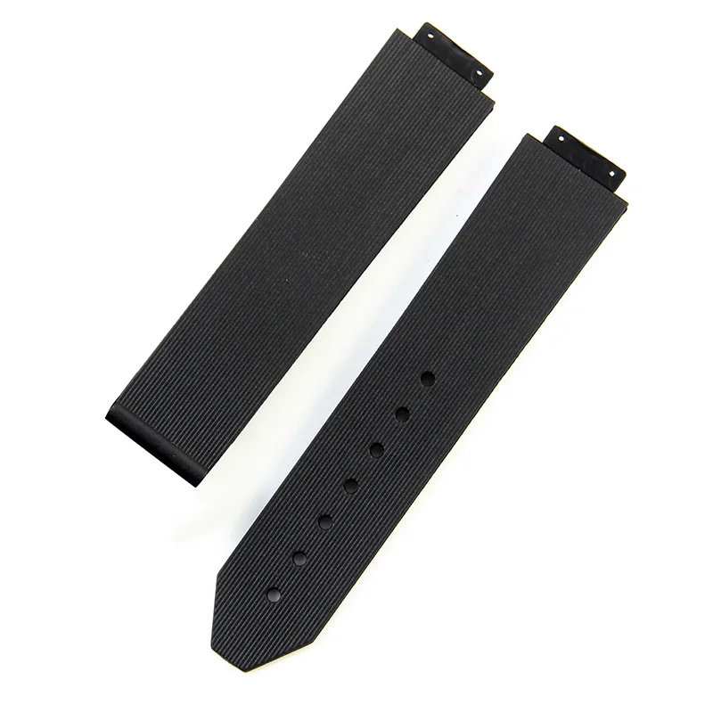 Silicone Watch Strap with Stainless Steel Folding Buckle Bracelet