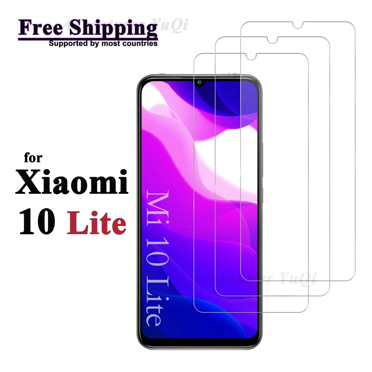 

Screen Protector for Xiaomi MI 10 Lite 5G Tempered Glass Crystal HD 9H Transparent Ultra Clear Anti Scratch Case Friendly