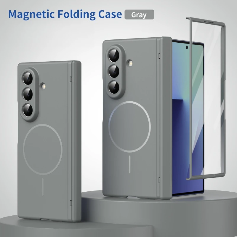 Premium Magnetic Hinge Protective Case with Screen Protector