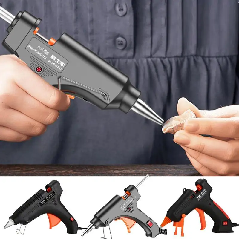 70W/90W/150W Glue Guns Hot Melt Glue Guns Electric Heat Temperature Guns Repair Tool Set With Transparent Glue Stick Power Tool 20w hot melt glue gun industrial mini electrical guns thermo electric heat temperature tool with 7 200mm glue stick