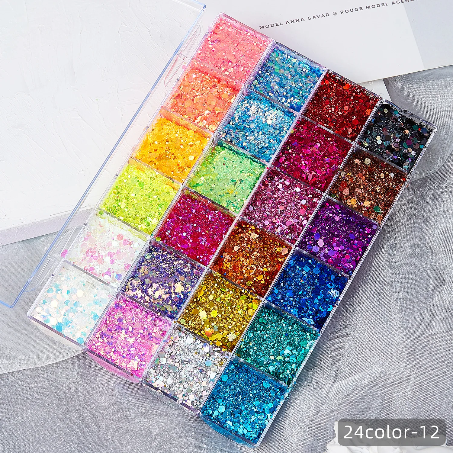 21 Color Chameleon Chunky Glitter Liquid Eyeshadow Glitter Body Gel Festival Glitter Cosmetic Face Hair Nails Makeup 4