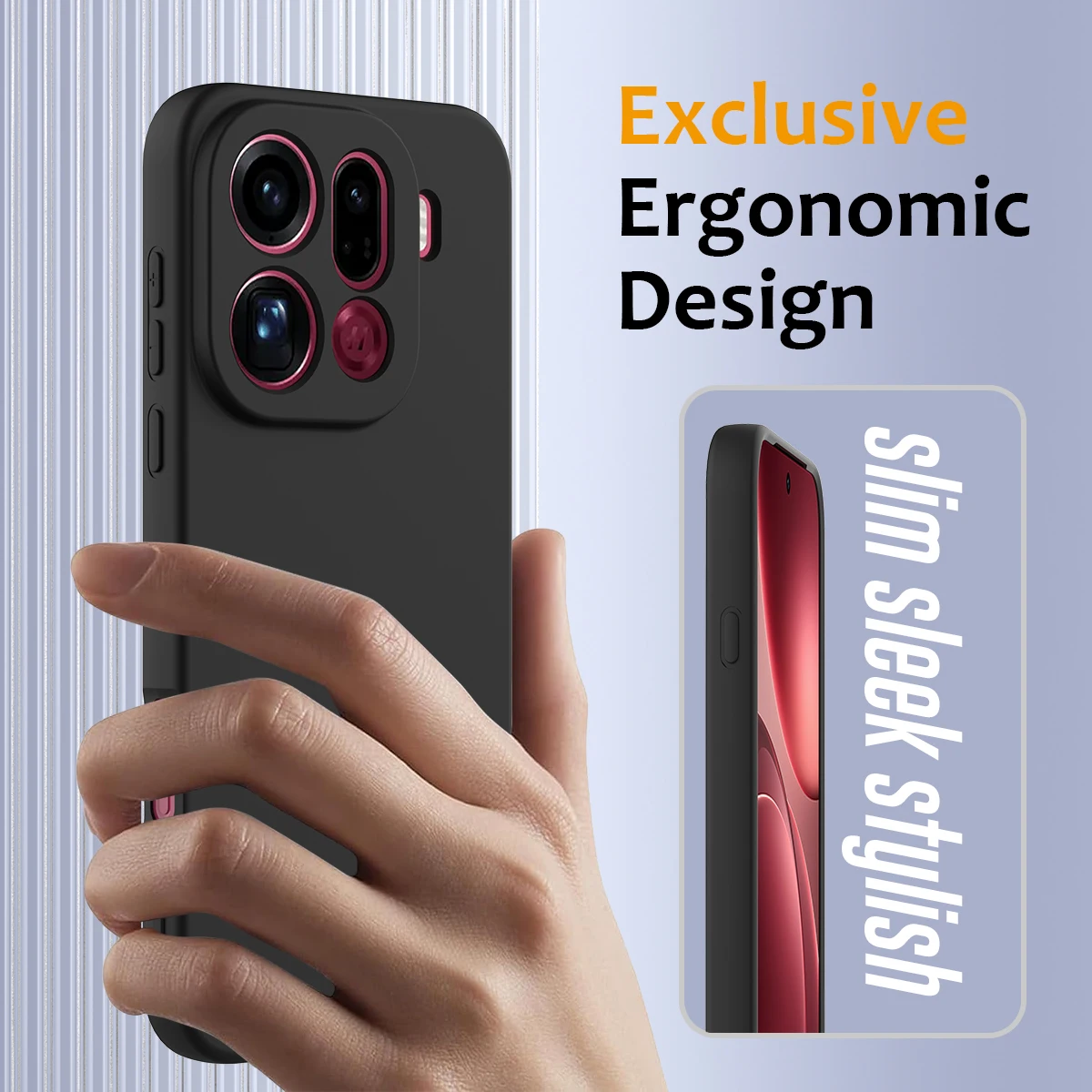 Matte Liquid Silicone Anti-Fingerprint Magnetic Wireless Armor Back Cover