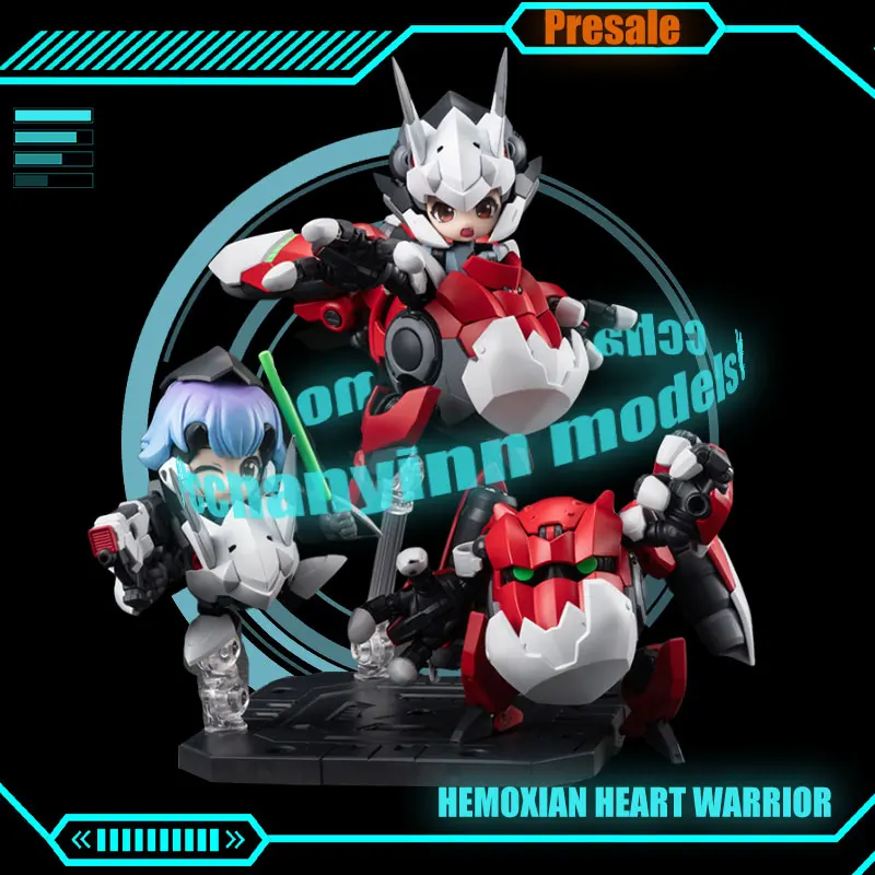 

Presale HEMOXIAN Heart Warrior Action Figure Ally Ogres Figurine 44002 Mechanical Monsters Alloy Assembled Mecha Model Toy Gifts