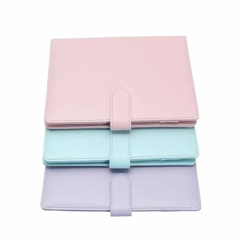 A5/A6 Macaron Multi-function Handbook Universal Manual Business Leather Ring Loose-leaf Notebook Office Supplies