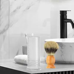 Shaving Brush Travel Case, Shaving Brush Case, Adjustable Beard Brush Storage Container for Boyfriend