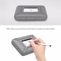 ORICO 3,5 дюймовые портативные сумки для жестких дисков и внешних жестких дисков, защитный влагостойкий бокс для жестких дисков, черный Бокс для жестких дисков — изображение 4