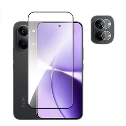 6 - in - 1 Tempered Glass Screen Protector - 2.5D Full Cover for Redmi Turbo4 Pro (1 Glass and 1 Lens)