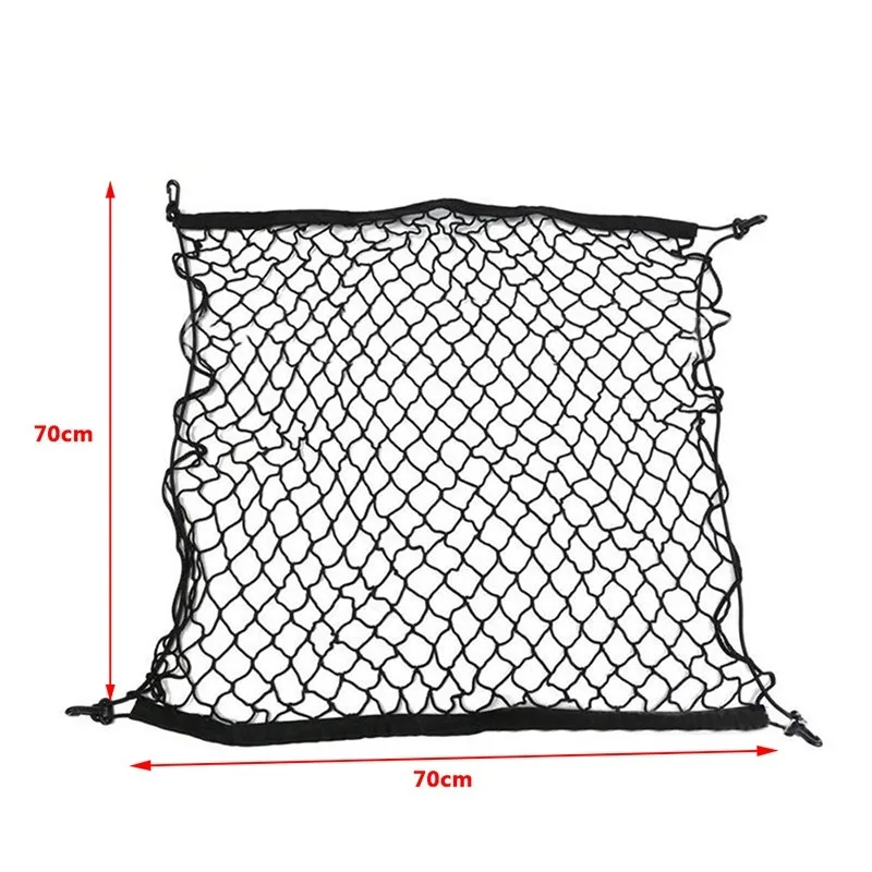 6 Size Car Boot Trunk Net Mesh Elastic Nylon Rear Back Cargo Trunk Storage Organizer Luggage Net Holder Car Accessories
