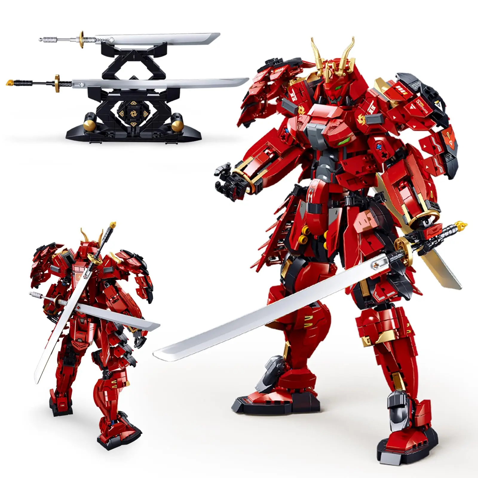 923Pcs Samurai Mech Building Blocks Sets Japanese Warrior