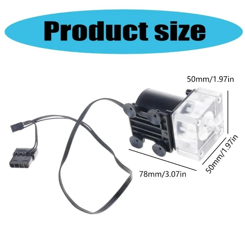 12V G1/4 스레드 흐름 500L/h CPU PC 컴퓨터 냉각 시스템 95AD 용 저소음 펌프 컴퓨터 냉각수 펌프