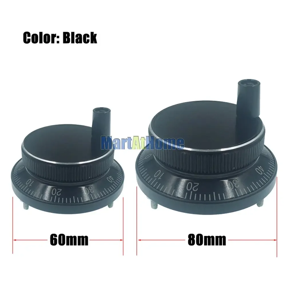 CNC Handwheel Encoder Manual Pulse Generator MPG DC 5V/12V/24V 100PPR 4-pins 6-pins Aluminum cnc handwheel