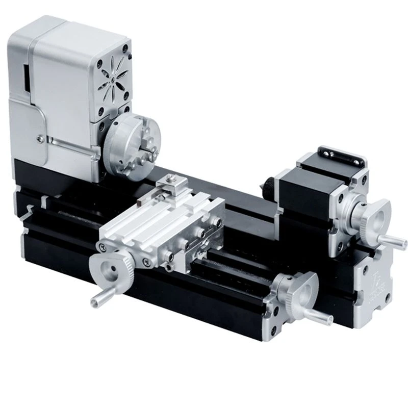 36W, 20000 rpm Mini DIY Metal Lathe Machine with Base for Wood, Soft