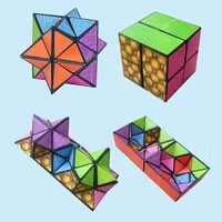 Magic Cubo Fidget Toys for Kids Geometric Changeable Magnetic Anti Stress 3D Hand Flip Puzzle Cubo Creative Boy Toys Xmas Gifts 2