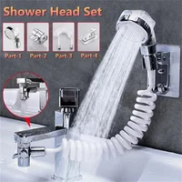 Bathroom Shower Head Basin Water Tap External Shower Toilet Hold Filter Flexible Nozzle Suit Wash Hair House Artifact Shower 1