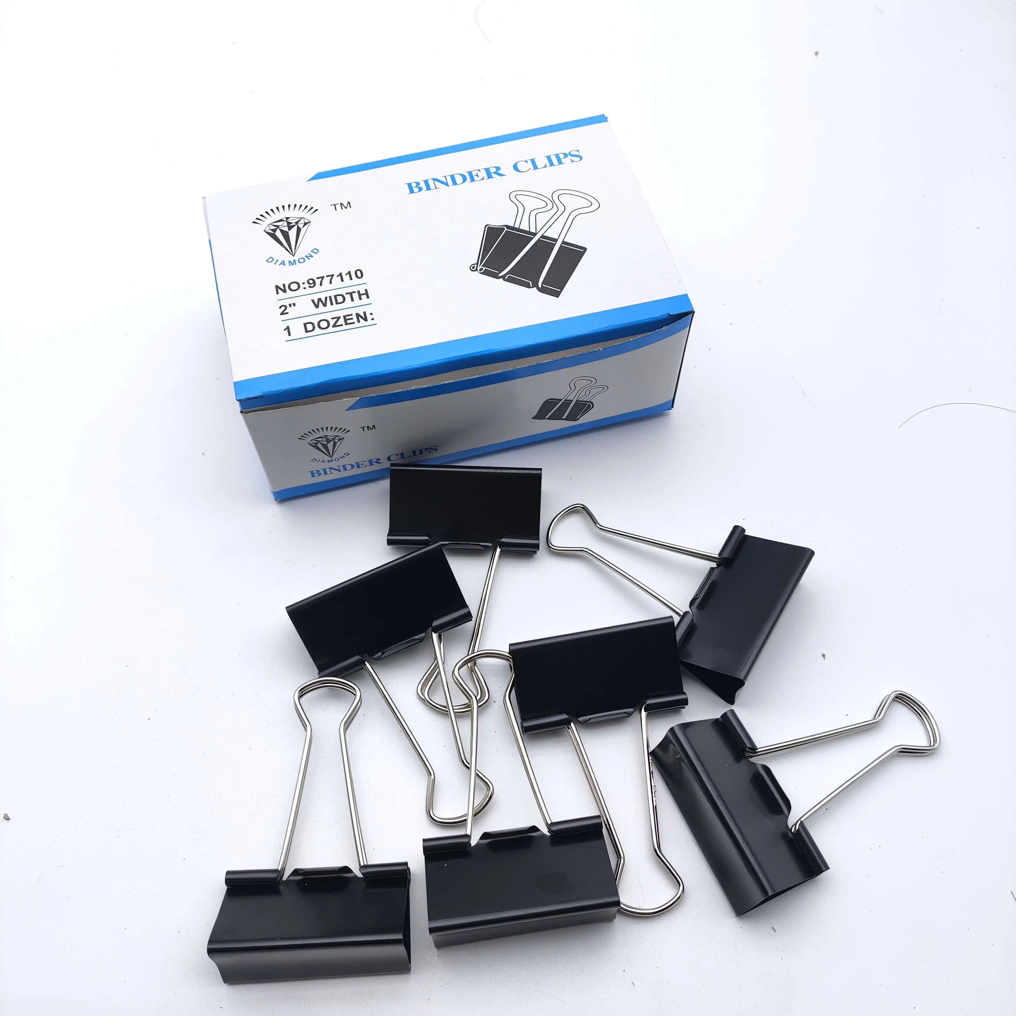 12 Pcs/Box Large Binder Clips. 5