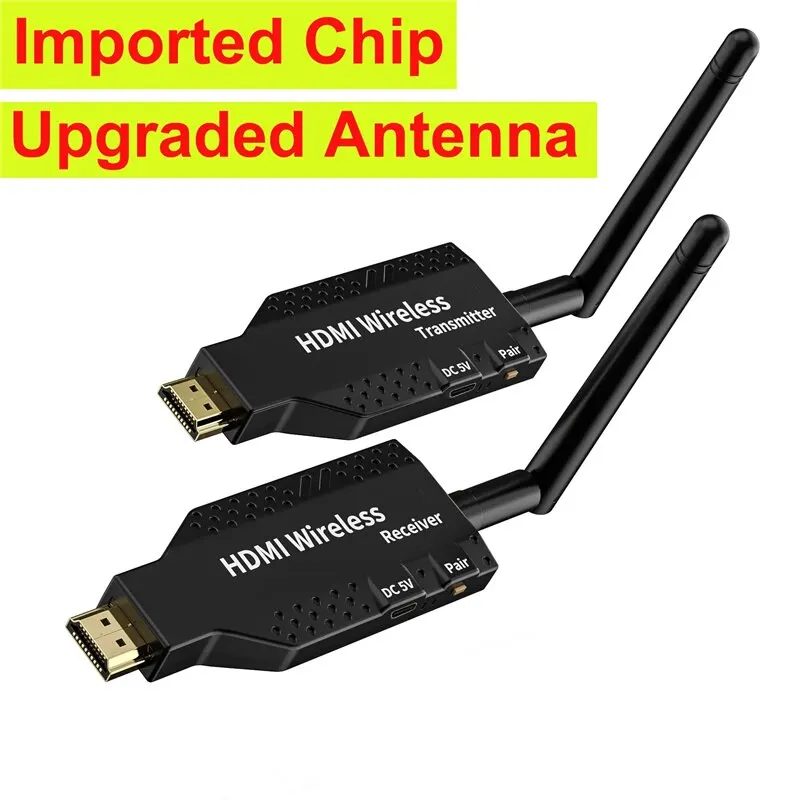 Ricevitore Trasmettitore Video Wireless Da 50M Extender Compatibile Con Hdmi Tv Stick Screen Mirror Adapter Switch Dvd Pc To Tv Projector