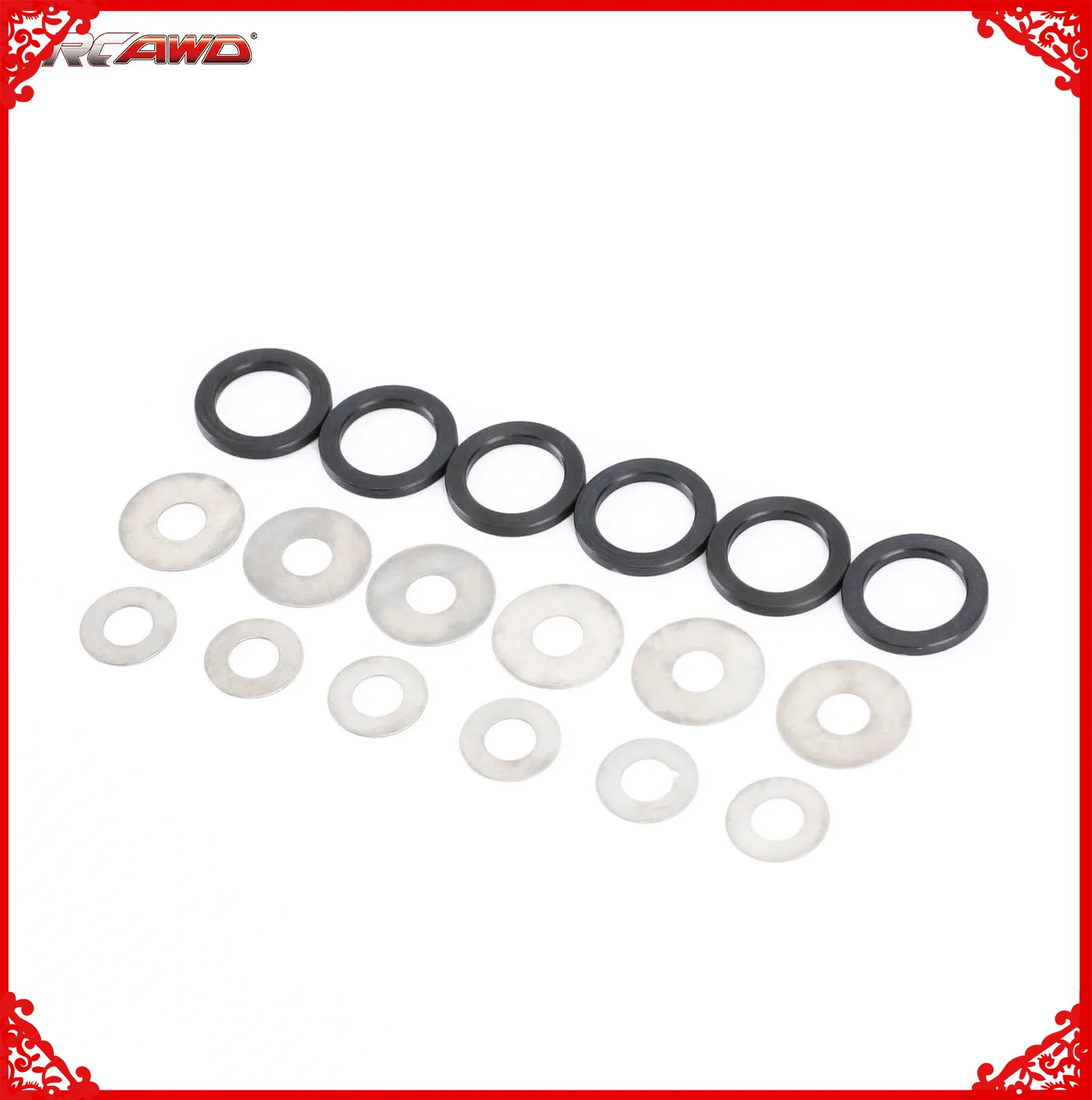 Rcawd Diff Shim Set (Adatto Per Custodia Diff Da 29Mm) (3 Diffs) Per Arrma 6S 1/7 1/8 1/7 Big Rock Mojave Kraton Outcast Talion Upgrade Part