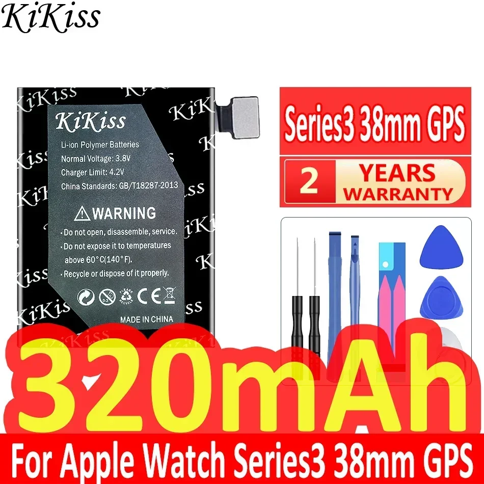 Kikiss 320Mah Batteria Serie 3 S 3 38Mm Gps Per Apple Watch Iwatch Series3 S3 38Mm Gps Batteria + Strumenti Gratuiti