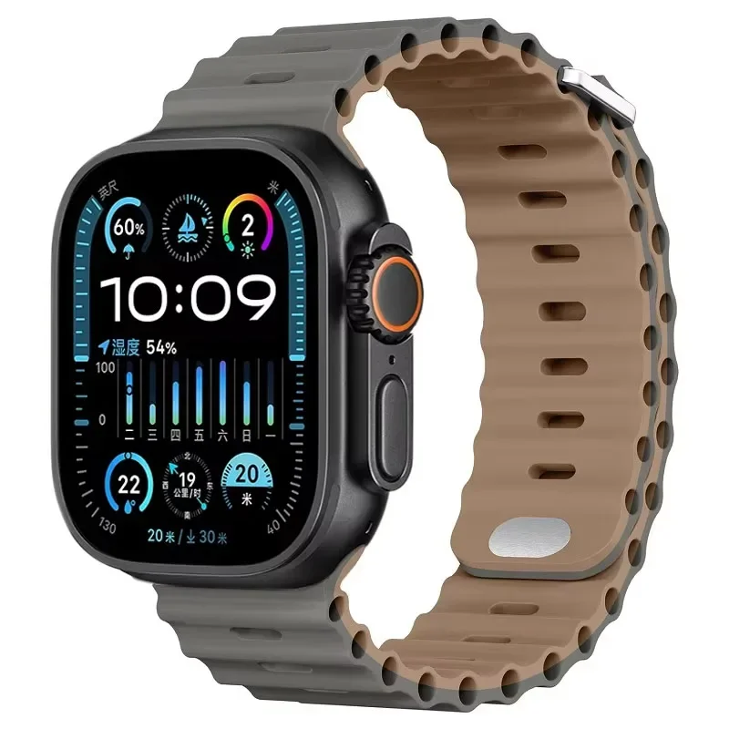 Ocean Soft Silicone Strap - Comfortable Watch Band in Multiple Sizes