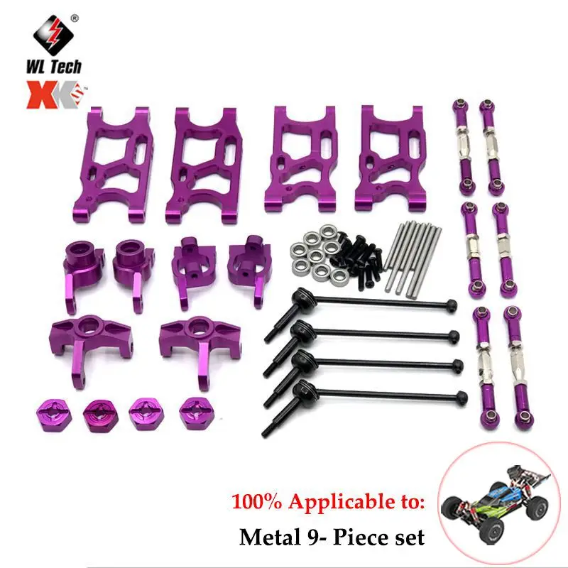 For WLtoys 144010 144001 144002 124017 124019 RC Car, Metal Conversion Parts, Upgrade Kits, Wearing Parts Replacement 5