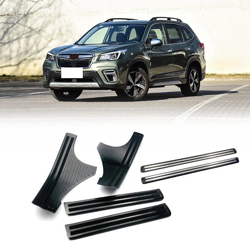 

Car Inside Door Sill Scuff Plate Cover Trims Fit For Subaru Forester 2019