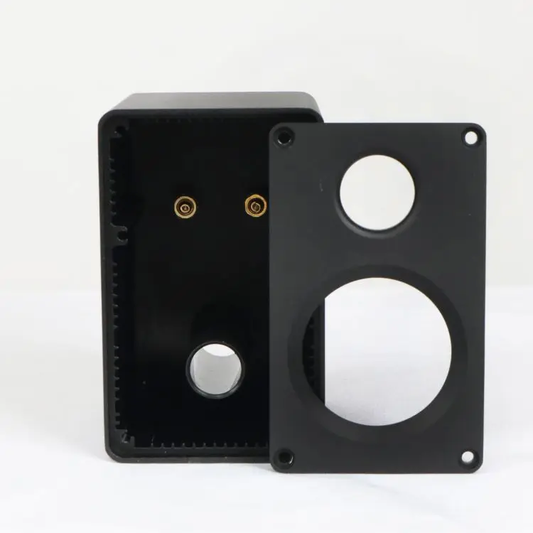 1 pair 2.5-2.75 inch full aluminum bookshelf speaker empty box for speaker DIY black silver for choose
