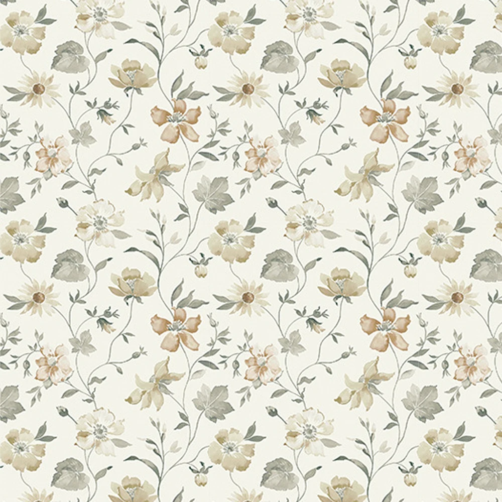 Floral Peel and Stick Wallpaper Retro Floral Contact Paper Decorative