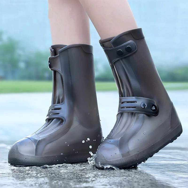 Waterproof shoe covers Rain shoe covers EU 34-45 Anti Slip Durable Rubber Covers Outdoor Sports Shoes Accessories