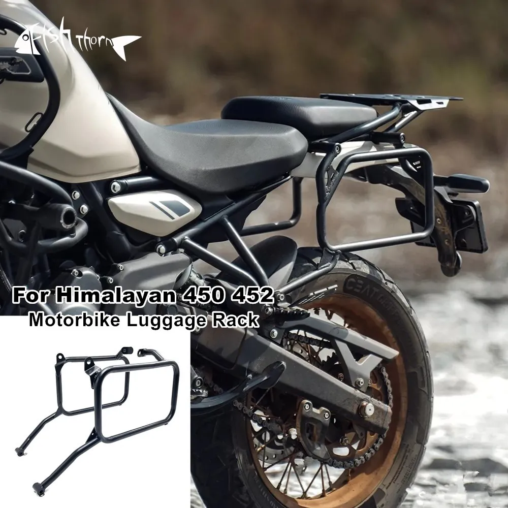 ロイヤルエンフィールド「ラゲッジリアラック、ブラック、スーパーメテオ650用」に適合 Fits Royal Enfield 