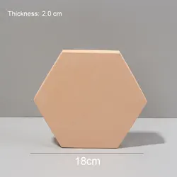 Geometric Cube Kits - Artful Photo Props for Beauty and Lifestyle Products (Beige hexagon)