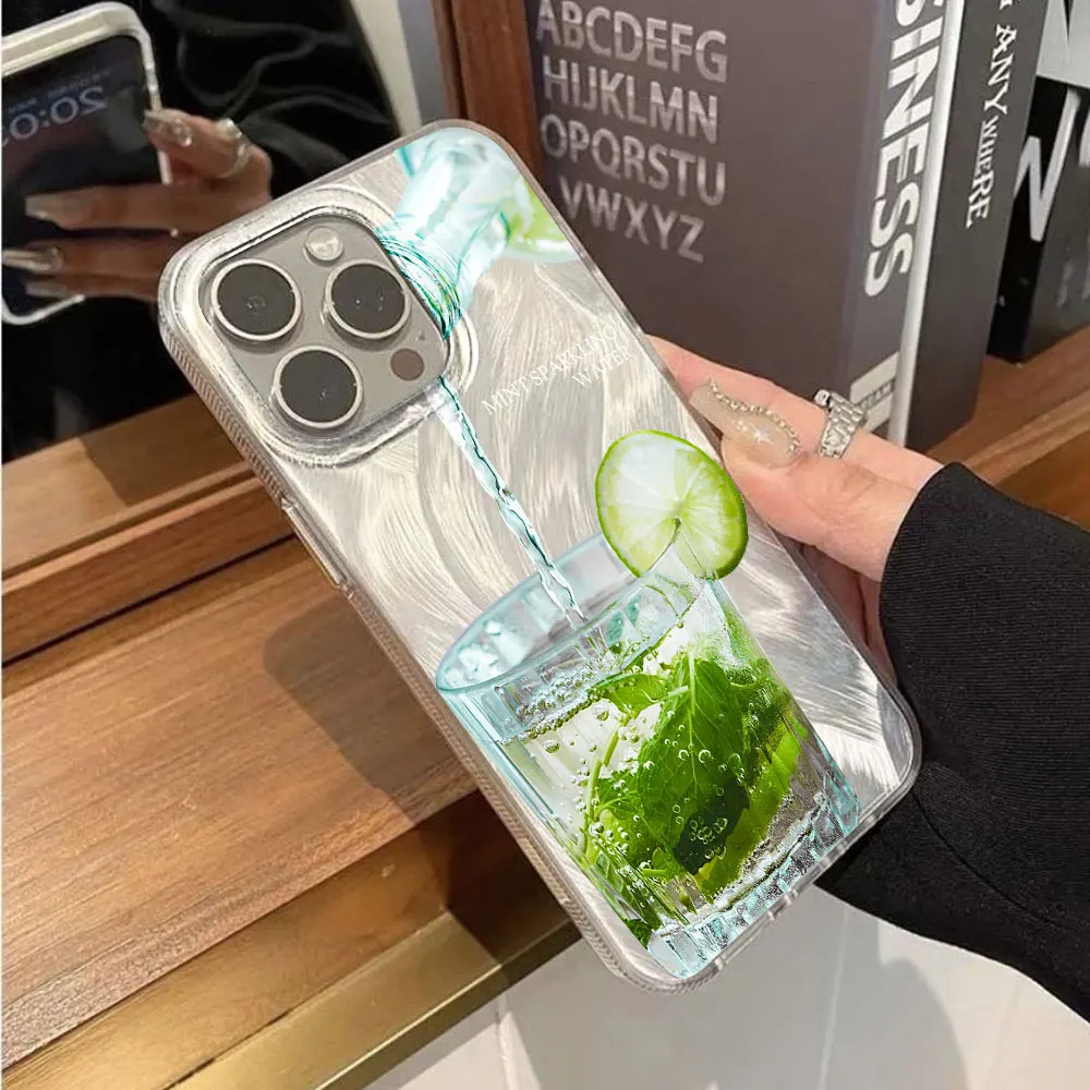 Shockproof Summer Lemon Soda Design Phone Case